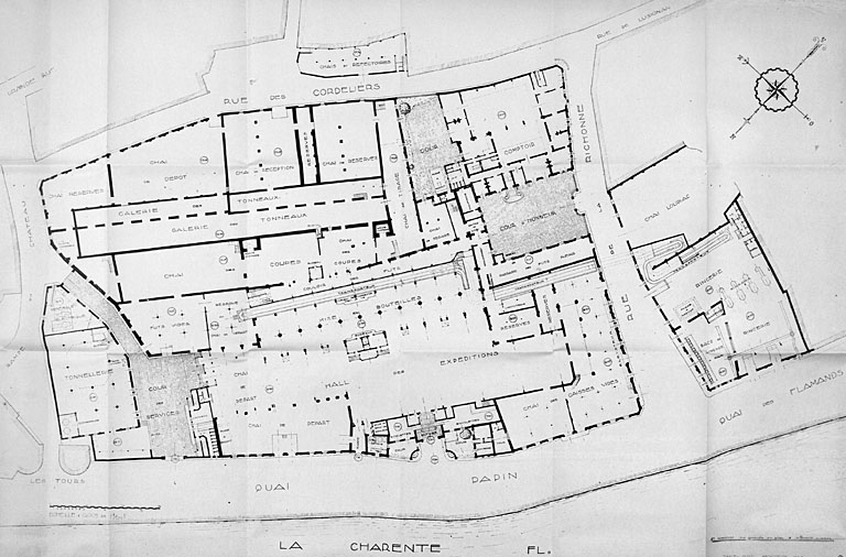 Plan général au rez-de-chaussée.