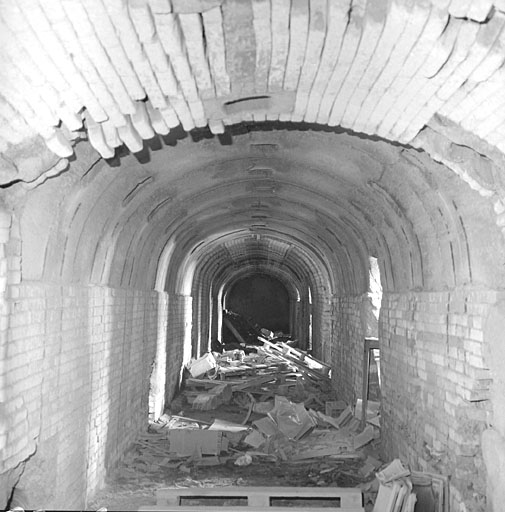 L'intérieur du four Hoffmann.