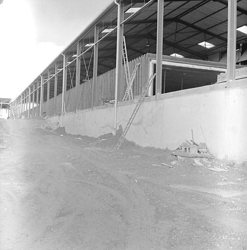 Construction d'un nouveau four tunnel.