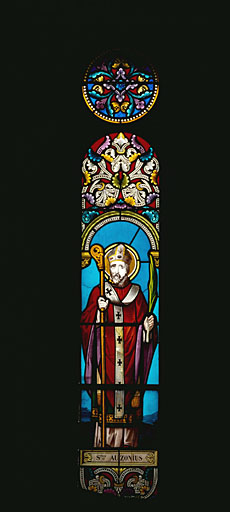 3 verrières figurées : saint Paul, saint Pierre, saint Ausone