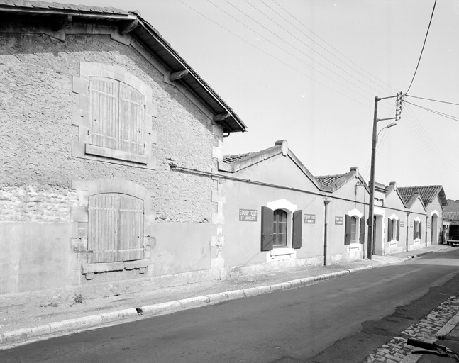 Façade en pignon.