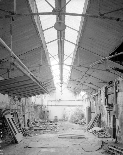 Salle de la machine à papier, intérieur.