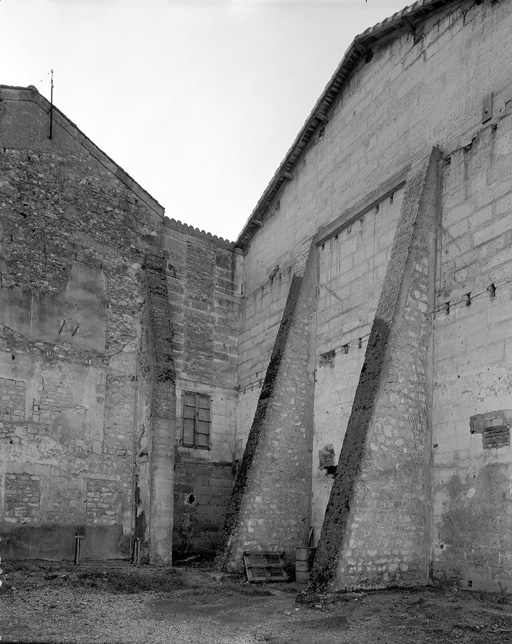 Extérieur de l'ancien atelier de fabrication, sud.