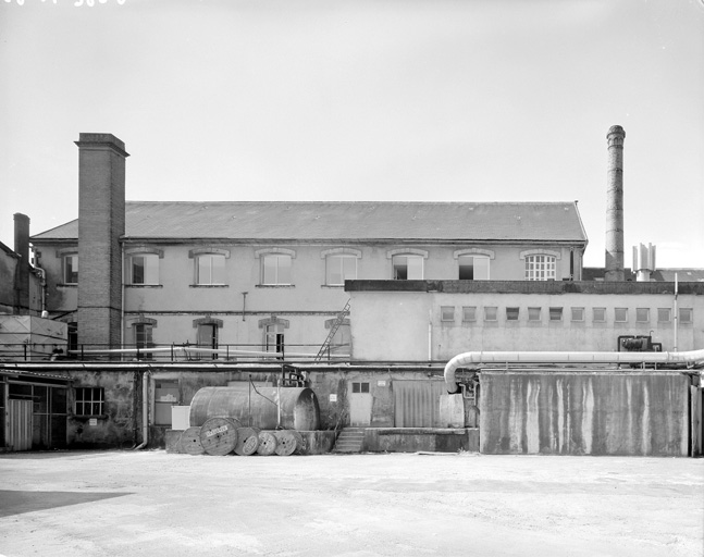 Extérieur de l'ancien atelier de fabrication, extérieur.