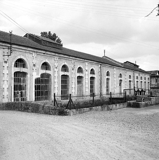 Salle de la machine. Elévation sur cour.