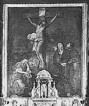 Tableau d'autel : calvaire