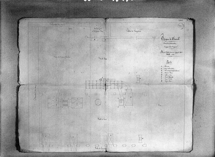 Plan, demande d'appareils à vapeur, s.d..