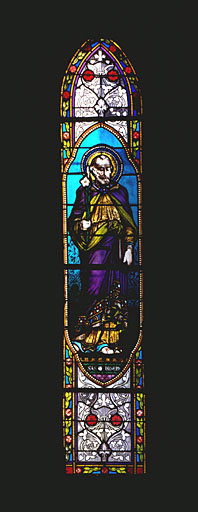 Verrière (verrière figurée décorative) : saint Joseph