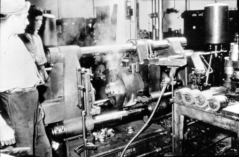 Vue de l'intérieur d'un atelier de fabrication