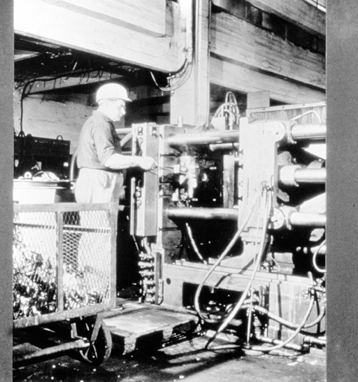 Vue de l'intérieur d'un atelier de fabrication