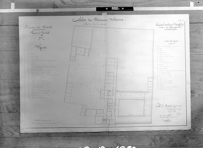 Plan du rez-de-chaussée. De verdon, 1825.