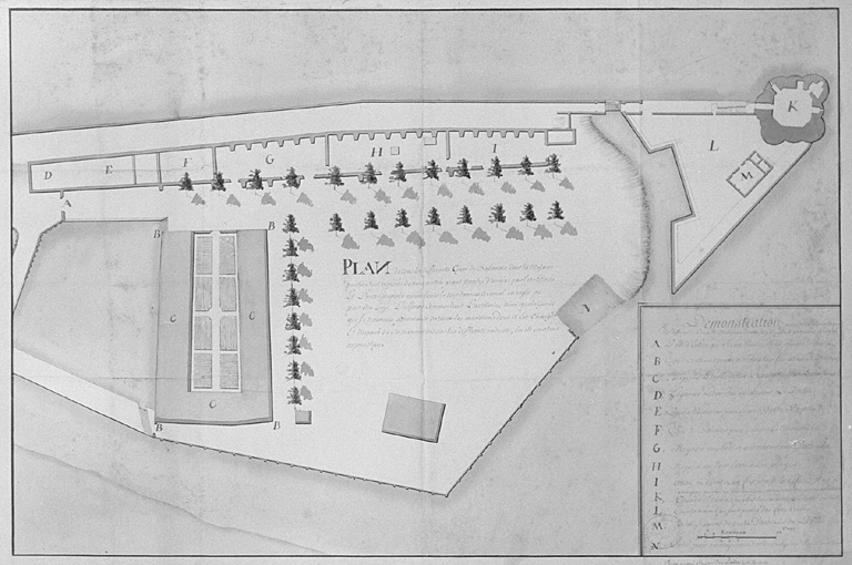 Projet, plan. XVIIIe siècle.