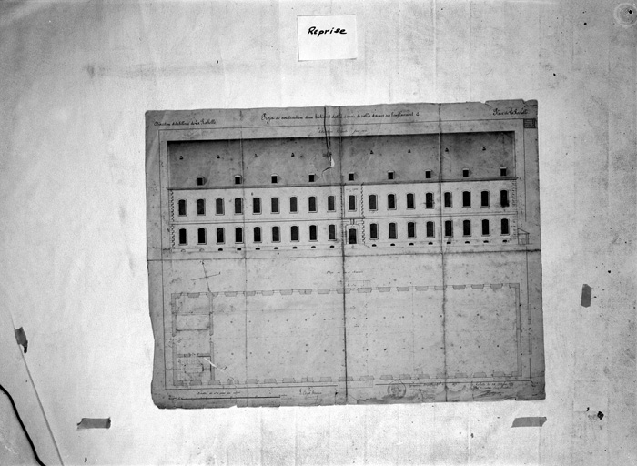 Projet de construction pour la salle d'armes. 1876.