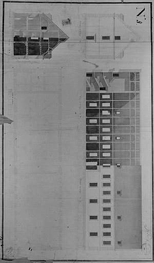 Plan, coupes, élévations.