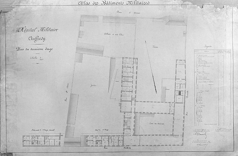 Second étage, plan, 1907. Masselin.