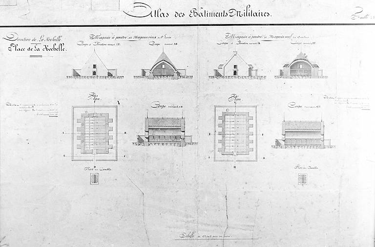 Plans, coupes, élévations.