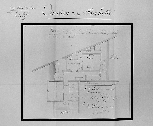 Plan, en 1815, de Verdon.