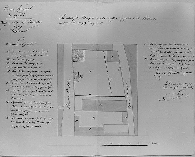 Plan de situation, 1817. Aimy.