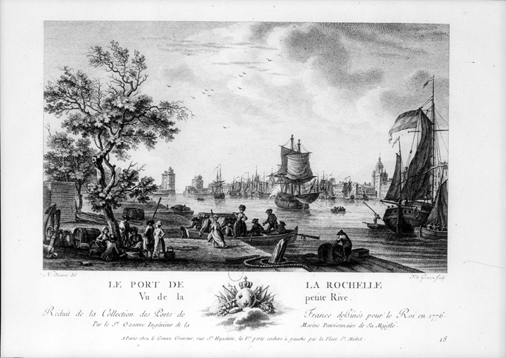 Vue générale, estampe, N. Ozanne.