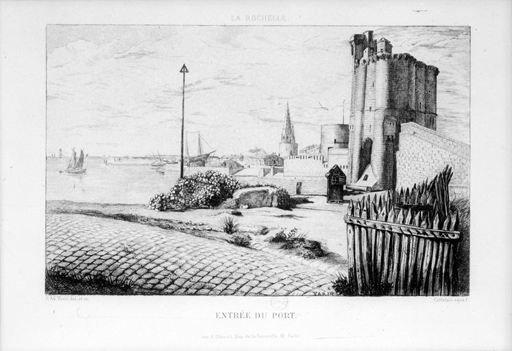 Vue générale, estampe, P. Ad. Varin.