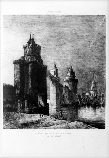 Vue générale, restitution. estampe, E.C.
