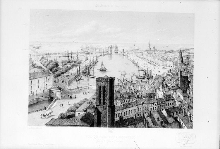 Vue générale, estampe.