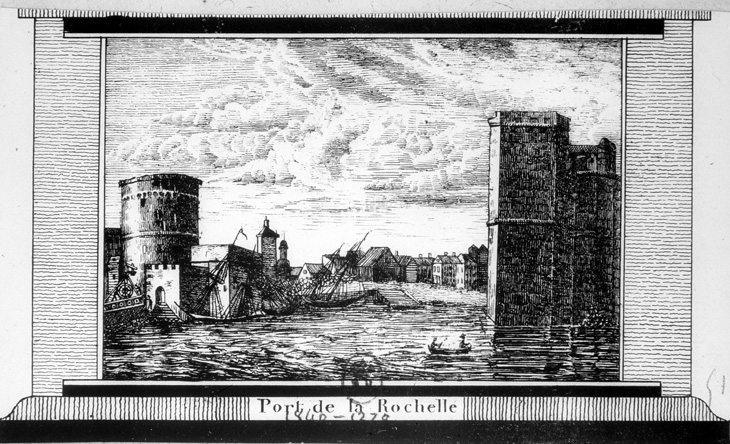 Vue générale, estampe.