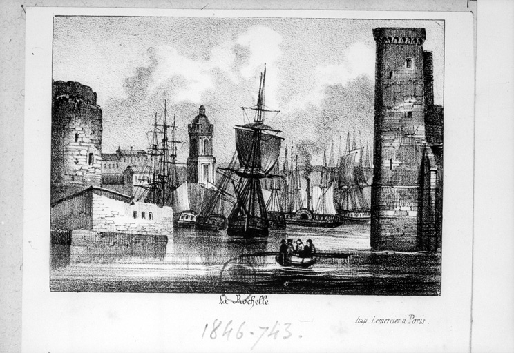 Vue générale, estampe.