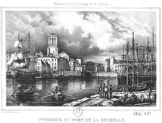 Bassin vu vers le fond et l'écluse du canal Maubec.