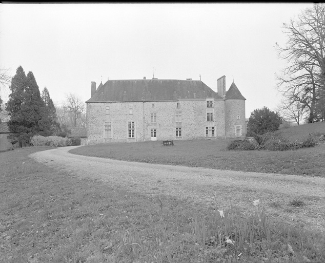 Château, élévation postérieure ouest.