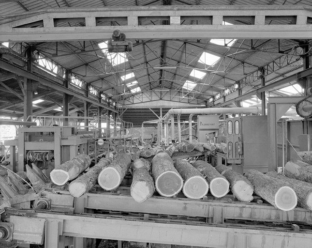 Atelier de fabrication, intérieur.