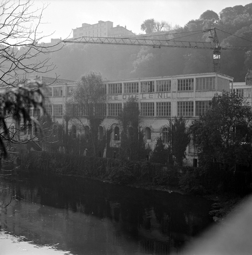 Atelier de fabrication, élévation nord.