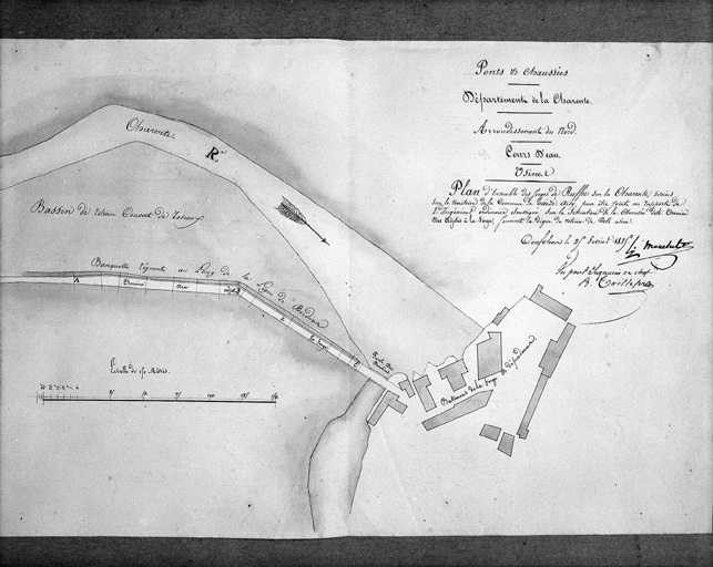 Plan d'ensemble de la forge de 1835.