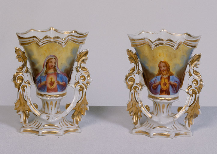 2 vases à fleurs