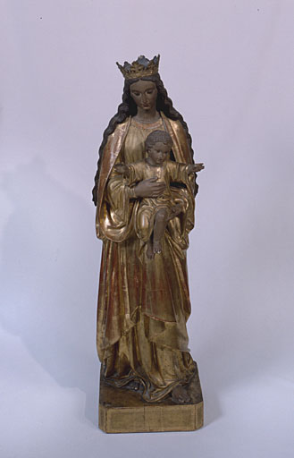 Statue (petite nature) : Vierge à l'Enfant