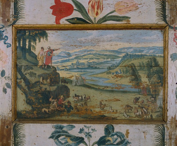 Panneau A10 : Séparation d'Abraham et de Lot.