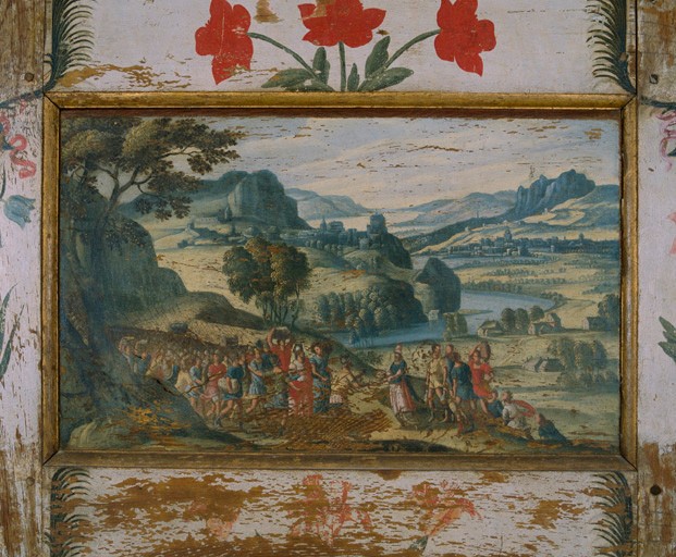 Panneau A11 : Abraham et Melchisedec.