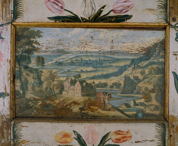 Panneau A12 : Abraham et les trois anges.
