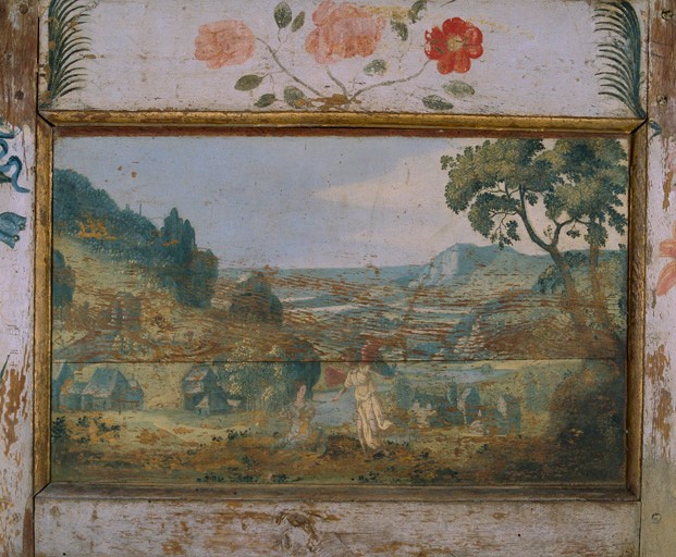 Panneau A13 : Apparition de l'ange à Agar.