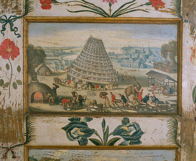 Panneau C6 : La tour de Babel.