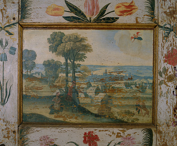 Panneau E11 : L'ange apparait au pêre de Samson.