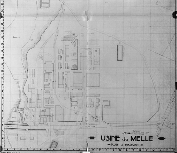 Plan d'ensemble, vers 1955.