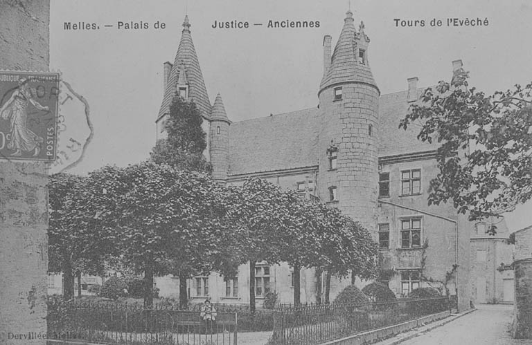 Elévation postérieure vue du sud-ouest.