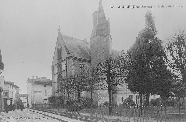 Elévation postérieure vue du nord-ouest.