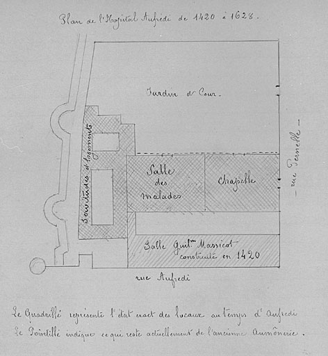 Plan masse de l'état de 1628.