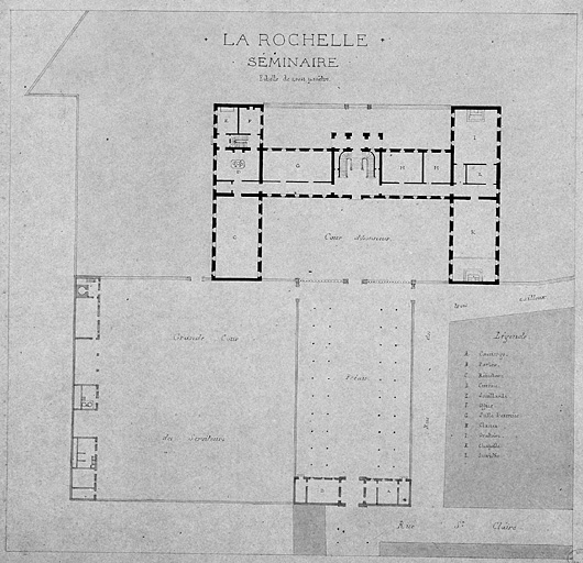 Plan générale au rez-de-chaussée, sans date.