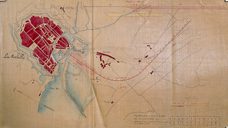 Plan d'assemblage de la station, 1854.