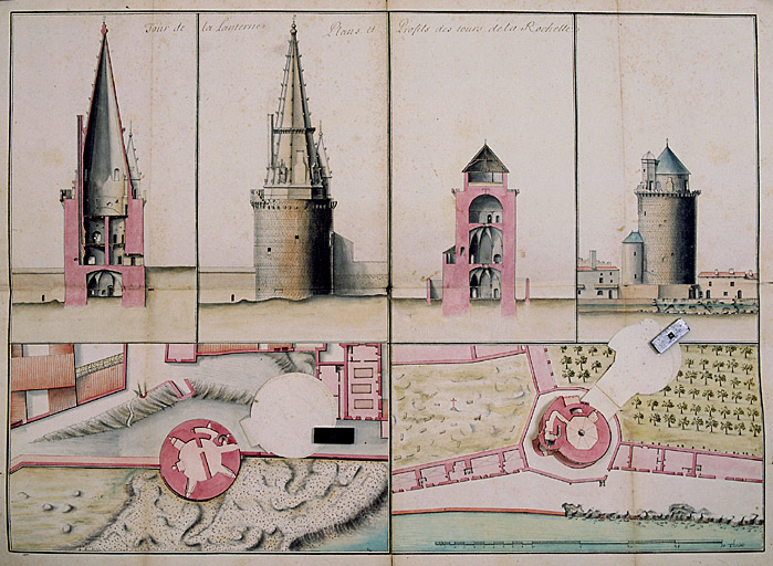 Plan, profils, élévations, 1697. Ferry, 3e retombe.