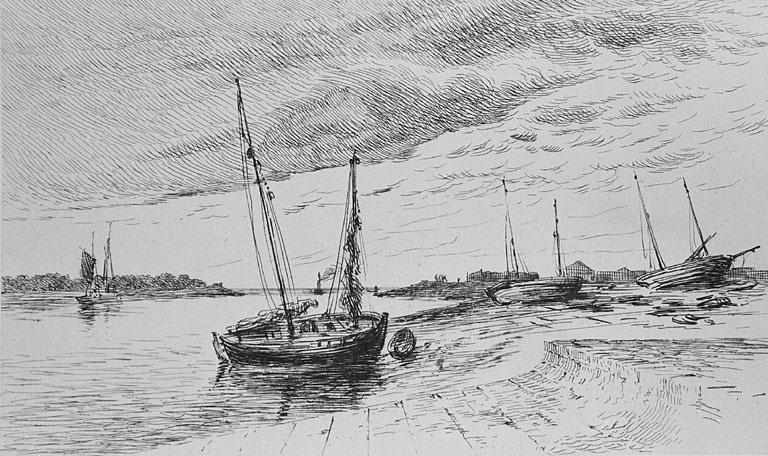 Vue vers la baie, par Lancelot.