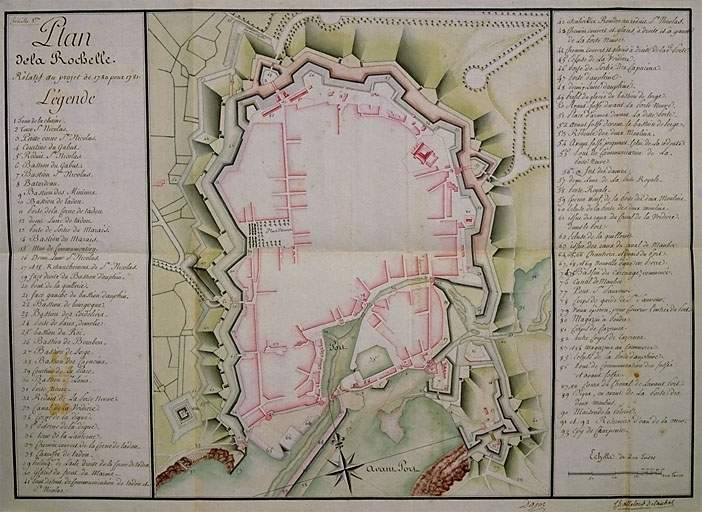 Plan relatif aux projets de 1780 pour 1781, par Dajot.